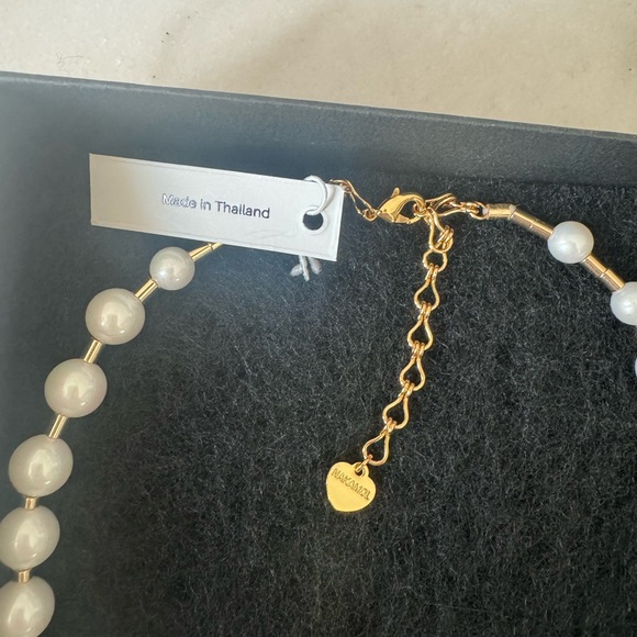 NWT Nakamol Rose quartz heart perl necklace. - Picture 5 of 6